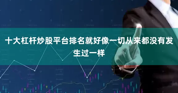 十大杠杆炒股平台排名就好像一切从来都没有发生过一样