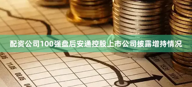 配资公司100强盘后安通控股上市公司披露增持情况